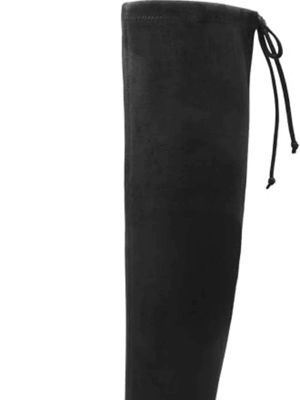 DREAM PAIRS Goth Thigh High Boots Low Block Heel Casual Over the Knee